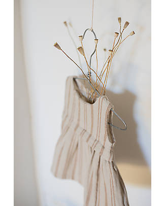 1 + in the family Abito a Righe - Panna e Beige - Cotone Vestiti_