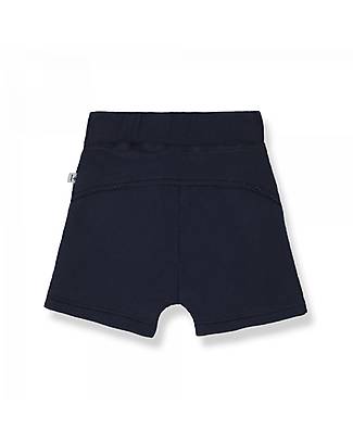 1 + in the family Bermuda Elastico in Vita - Blu Notte - Cotone Pantaloni Corti