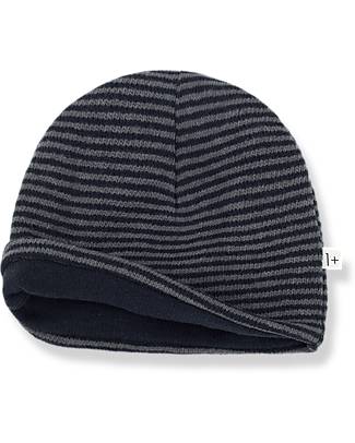 1 + in the family Berretto Roy - Blu Navy - Morbido Pile Riciclato Cappelli Invernali