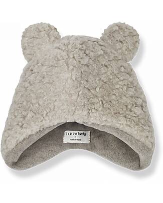 1 + in the family Cappellino - Tortora - Simil Pelliccia Cappelli Neonato
