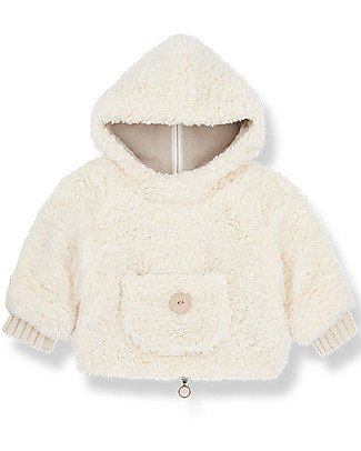 1 + in the family Cappotto di Eco Pelliccia con Cappuccio Emile - Ecru Cappotti