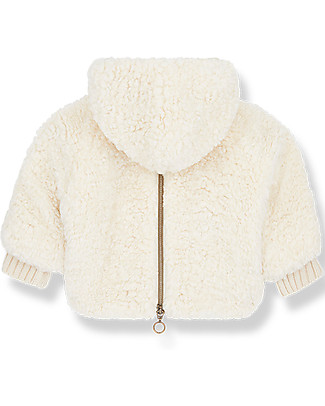 1 + in the family Cappotto di Eco Pelliccia con Cappuccio Emile - Ecru Cappotti