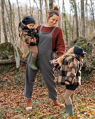 1 + in the family Cappotto Doppiopetto con Cappuccio di Eco Pelliccia Eugene - Brandy Cappotti