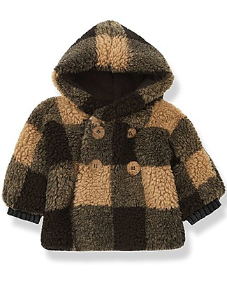 1 + in the family Cappotto Doppiopetto con Cappuccio di Eco Pelliccia Eugene - Brandy Cappotti