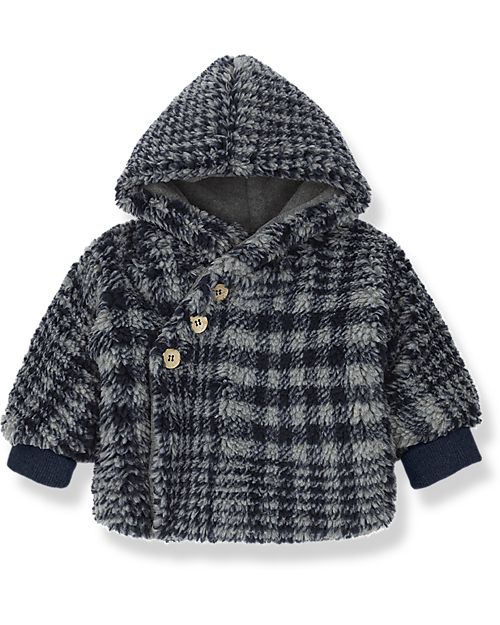 1 + in the family Cappotto Ethan - Blu Navy - con Cappuccio Cappotti