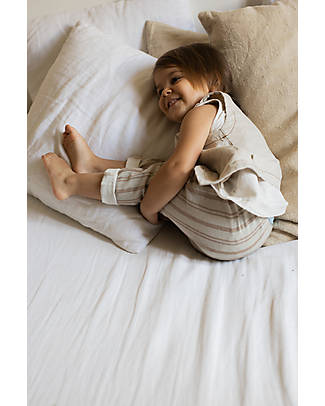 1 + in the family Gilet Cuciture a Contrasto - Beige - Lino e Cotone T-shirt