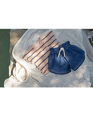 1 + in the family Pantaloni Corti Morbidi - Jeans - 100% Cotone Pantaloni Corti