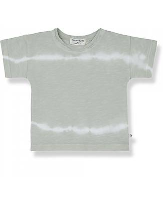 1 + in the family T-Shirt Tie Dye - Verde - 100% Cotone T-shirt