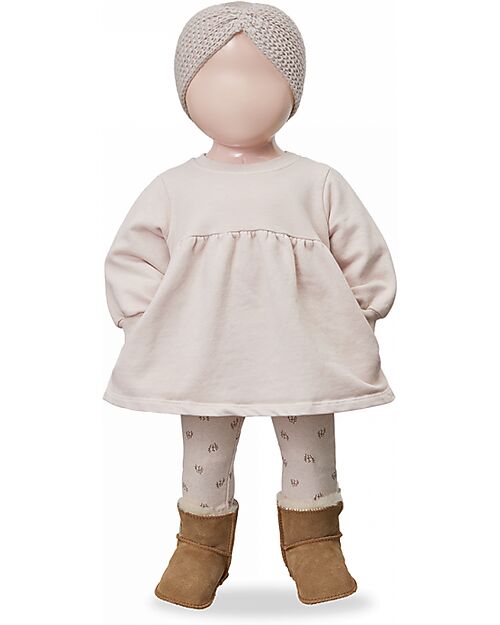 1 + in the family Vestito Maniche Lunghe - Rosa - Morbido Cotone Tinto in Capo Vestiti_