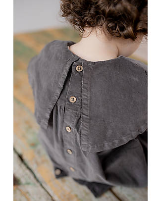 1 + in the family Vestito Nadia - Grigio - Morbido Microvelluto di Cotone Vestiti_