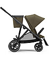 Passeggino Gazelle S - Black/Classic Beige - Doppio Cestello o Fratellare!