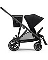 Passeggino Gazelle S - Black/Deep Black - Doppio Cestello o Fratellare!