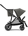 Passeggino Gazelle S - Black/Soho Grey - Doppio Cestello o Fratellare!