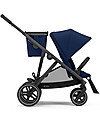Passeggino Gazelle S - Black/Navy Blue - Doppio Cestello o Fratellare!