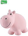 3-in-1 Sonaglio Ippopotamo, Massaggiagengive, Gioco da Bagno, My First Zoo - 100% Caucciù Naturale 3-in-1 Sonaglio Ippopotamo, Massaggiagengive, Gioco da Bagno, My First Zoo - 100% Caucciù Naturale