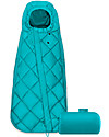 Sacco a pelo SNØGGA Mini per Seggiolino Auto - River Blue | Turquoise - Ultracompatto e Leggero!
