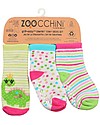 Calzini Antiscivolo Grip+Easy Dai il Dinosauro - Pacco da 3 - 0-24 mesi