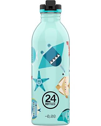 24Bottles Borraccia Kids Urban - 500 ml - Sea Friends Borracce non Termiche