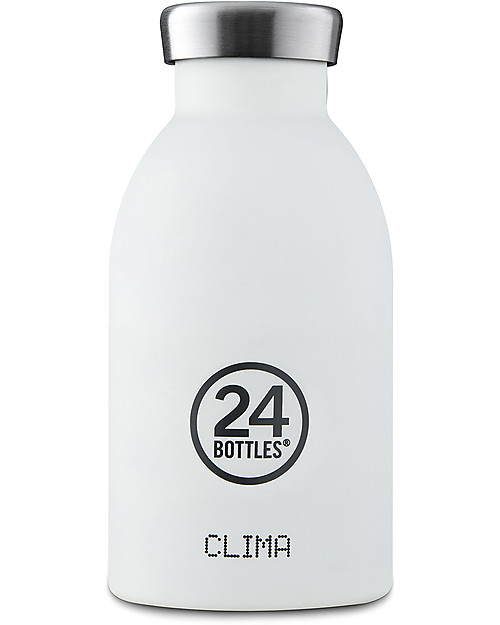 24Bottles Borraccia Termica Clima in Acciaio Inox 330 ml - Ice White Borracce Termiche