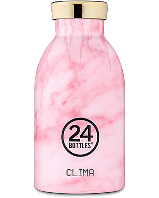 24Bottles Borraccia Termica Clima in Acciaio Inox, 330 ml - Marble Pink Borracce Metallo