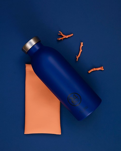 24Bottles Borraccia Termica Clima in Acciaio Inox, 500 ml - Gold Blue Borracce Termiche