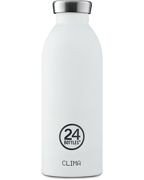 24Bottles Borraccia Termica Clima in Acciaio Inox, 500 ml - Ice White Borracce Termiche