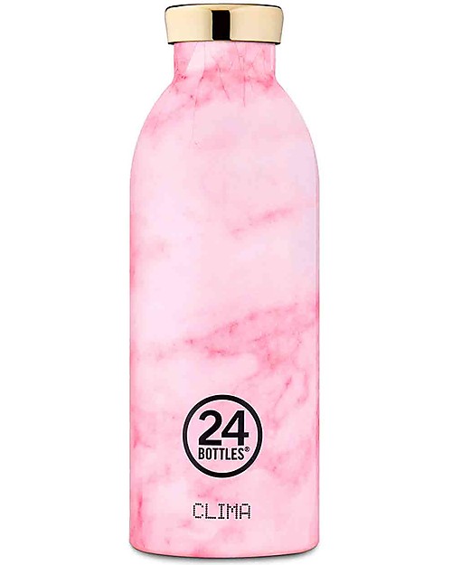 24Bottles Borraccia Termica Clima in Acciaio Inox, 500 ml - Pink Marble Borracce Termiche
