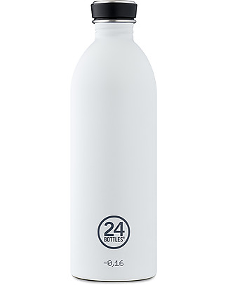 24Bottles Borraccia Urban in Acciaio Inox 1000 ml - Ice White Borracce Metallo
