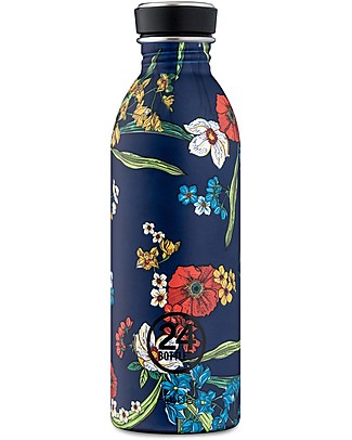 24Bottles Borraccia Urban in Acciaio Inox 500 ml - Denim Bouquet Borracce Metallo