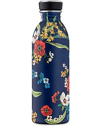 24Bottles Borraccia Urban in Acciaio Inox 500 ml - Denim Bouquet Borracce Metallo