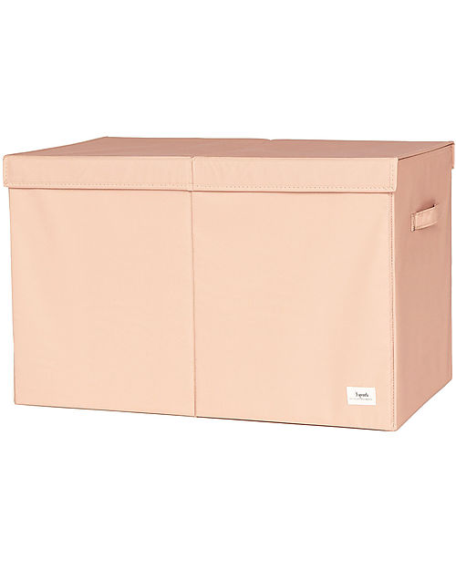 3 Sprouts Baule Portagiochi Ripiegabile - Argilla - 100% Poliestere Riciclato -  62x38x38cm Contenitori Porta Giochi
