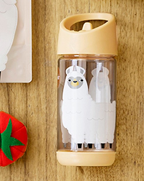 3 Sprouts Borraccia con Cannuccia di Silicone - Lama - 350 ml - senza BPA e ftalati Borracce non Termiche