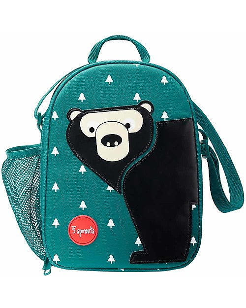 3 Sprouts Porta Pranzo Bento, 3 Scomparti - Gufo Menta Unisex (bambini