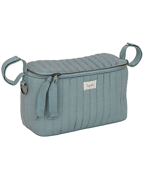 3 Sprouts Borsa Portaoggetti per Passeggino - Verde - Tessuto Trapuntato Borse e Organizer