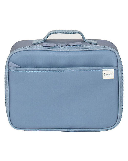 3 Sprouts Borsa Portapranzo - Blu - 100% Poliestere PET Riciclato Contenitori Termici