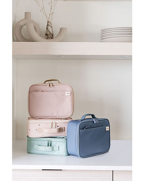 3 Sprouts Borsa Portapranzo - Blu - 100% Poliestere PET Riciclato Contenitori Termici