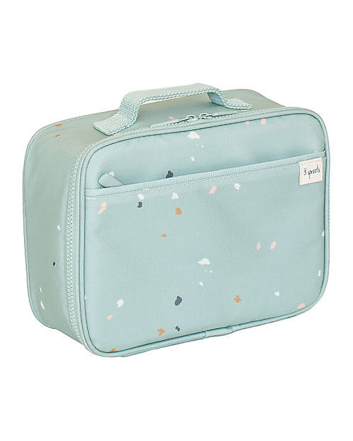 3 Sprouts Borsa Portapranzo - Terrazzo Verde - 100% Poliestere PET Riciclato Contenitori Termici