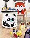 3 Sprouts Cesto Portatutto - Panda Nero e Bianco - 100% Cotone Contenitori Porta Giochi