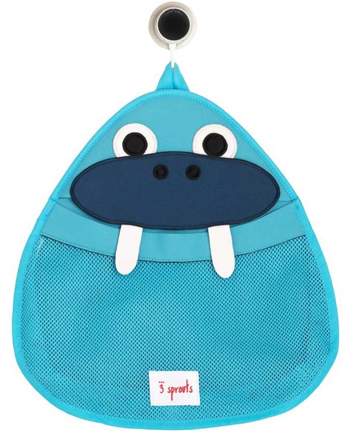 3 Sprouts Contenitore Portagiochi da Bagno - Tricheco - Neoprene Antimuffa Giochi Bagno