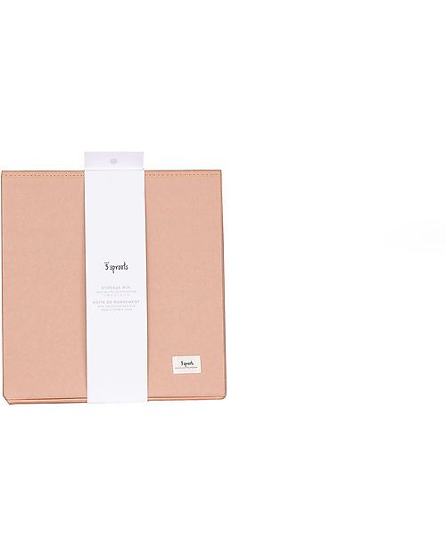 3 Sprouts Contenitore Portaoggetti - Argilla - Poliestere Riciclato - 33x33x33 cm Contenitori Portaoggetti