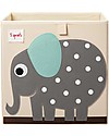 3 Sprouts Contenitore Portaoggetti - Elefante Grigio - Compatibile con Scaffali Ikea Kallax Contenitori Portaoggetti