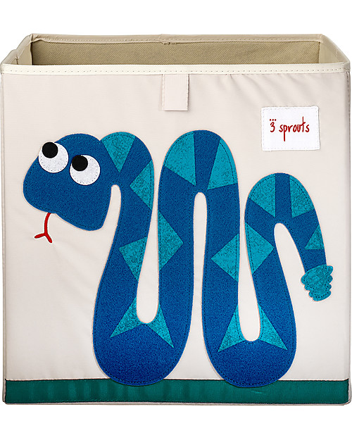 3 Sprouts Contenitore Portaoggetti - Serpente - Compatibile con scaffali Ikea Kallax Contenitori Portaoggetti