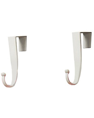 3 Sprouts Ganci per Organizer da Muro - Bianchi Portaoggetti da Muro