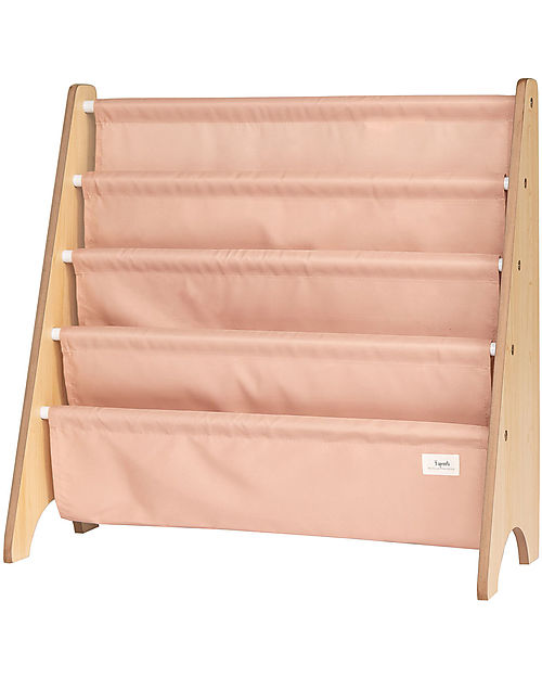 3 Sprouts Libreria Frontale Montessoriana - Argilla - Poliestere Riciclato - 61x63 x25,4 cm Librerie Montessoriane