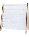 3 Sprouts Libreria Frontale Montessoriana - Blueberry Avorio - Poliestere Riciclato - 61x 63 x 25,4 cm Librerie Montessoriane