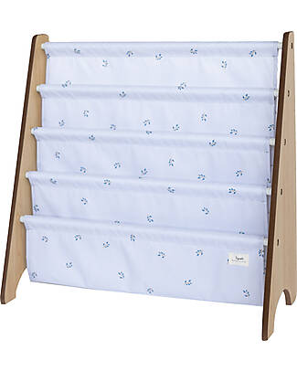 3 Sprouts Libreria Frontale Montessoriana - Blueberry Mist - Poliestere Riciclato - 61x 63 x 25,4 cm Librerie Montessoriane
