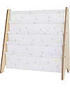 3 Sprouts Libreria Frontale Montessoriana - Blueberry Taupe - Poliestere Riciclato - 61x 63 x 25,4 cm Librerie Montessoriane