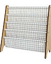 3 Sprouts Libreria Frontale Montessoriana - Gingham Beige - Poliestere Riciclato - 61x 63 x 25,4 cm Librerie Montessoriane