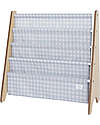 3 Sprouts Libreria Frontale Montessoriana - Gingham Blu - Poliestere Riciclato - 61x 63 x 25,4 cm Librerie Montessoriane