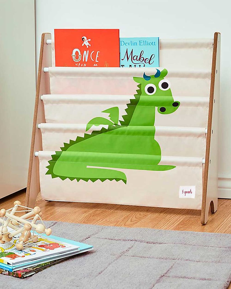 3 Sprouts Libreria Frontale Montessoriana per Bambini - Drago Verde unisex ( bambini)
